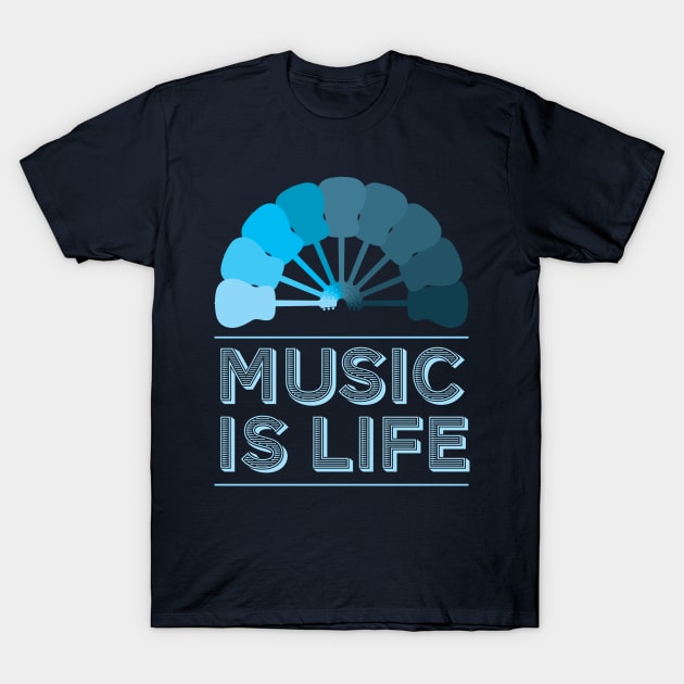 Music Is Life T-Shirt by modernistdesign